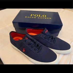 NWT Polo Ralph Lauren Tyrian Canvas Sneaker SZ 14